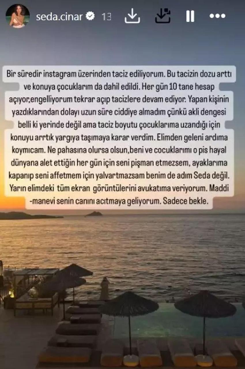 Seda Çınar taciz mesajlarını isyan etti! Ümit Erdim’le nisanda boşanmışlardı