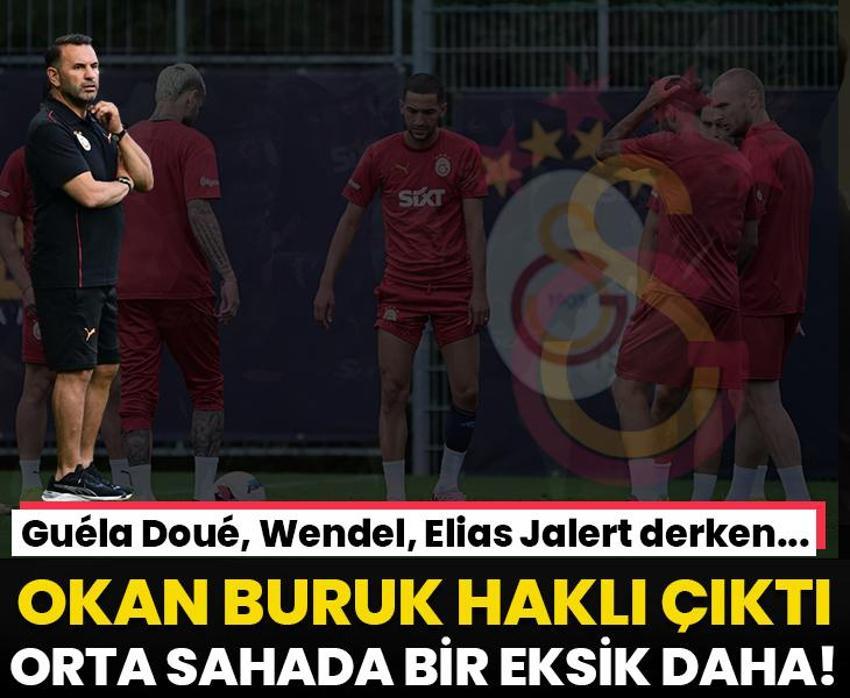 Guéla Doué, Wendel, Elias Jalert derken Galatasaray onu kaybediyor! Okan Buruk haklı çıktı: Orta sahada bir boşluk daha oluştu!