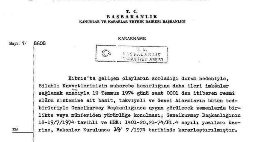 Kıbrıs Barış Harekatı'nın 50. yıl dönümü! Yıllardır saklanıyor, işte devleti alarma geçiren belgeler