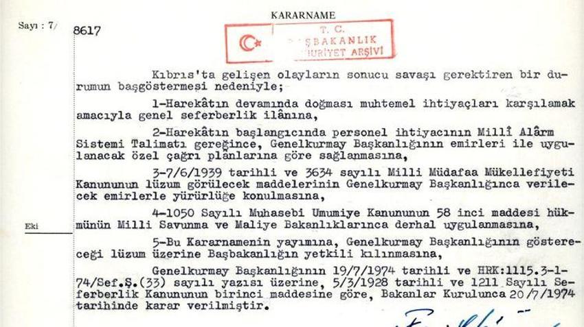 Kıbrıs Barış Harekatı'nın 50. yıl dönümü! Yıllardır saklanıyor, işte devleti alarma geçiren belgeler