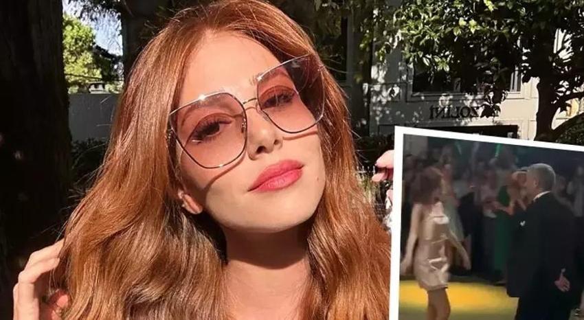 Elçin Sangu'dan kuzenin düğününde Lezginka dansı! Kafkas hünerlerini sergiledi
