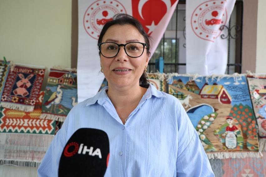 Moldovalı gelin Adana'nın meşhur kilimlerini dünyaya tanıtmaya hazırlanıyor