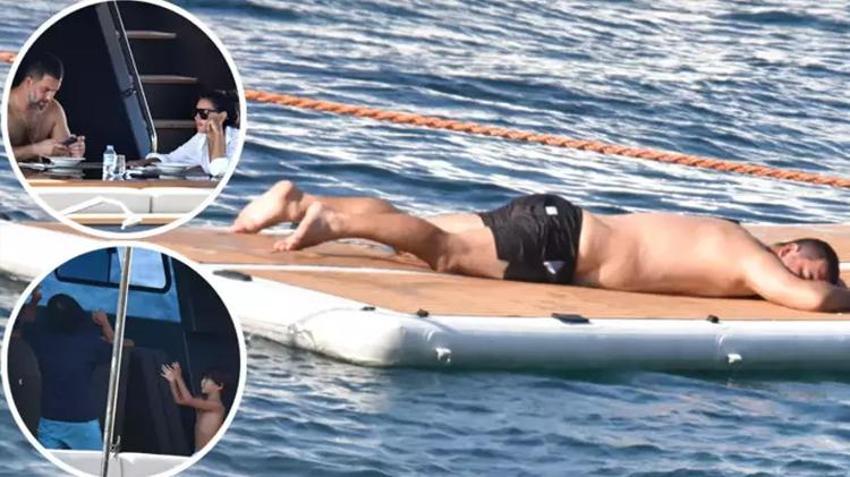 Arda Turan Bodrum'da lüks yatta böyle keyif yaptı