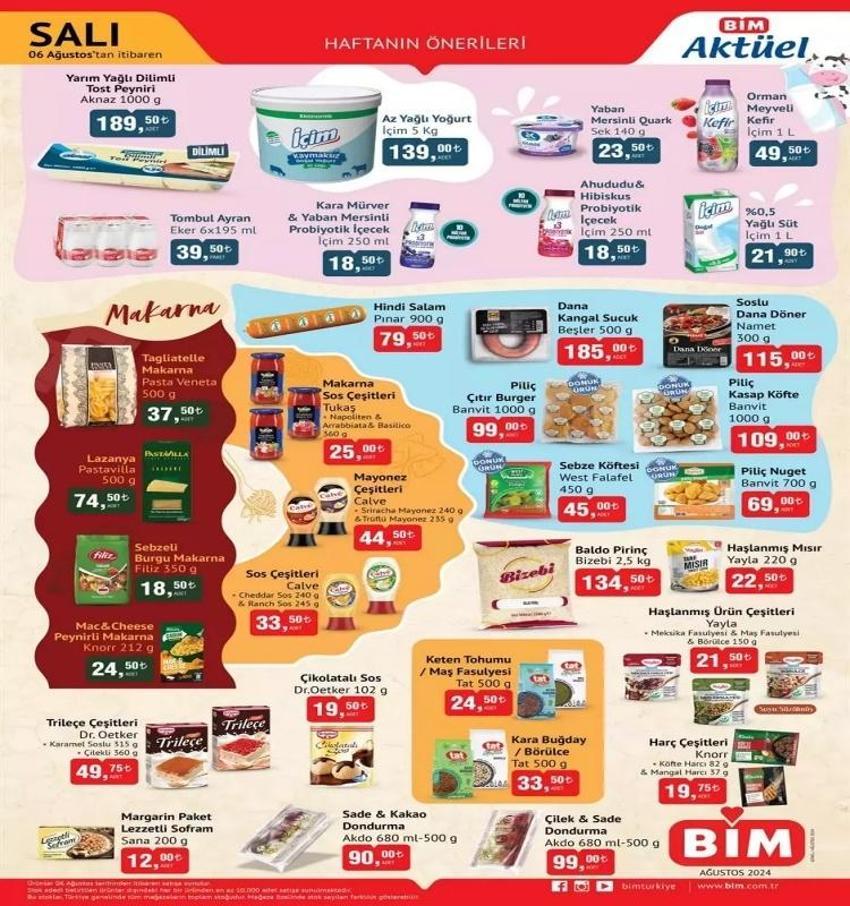 BİM aktüel (6-9 AĞUSTOS) katalog 2024: BİM'de indirimli ürünler bu hafta neler?