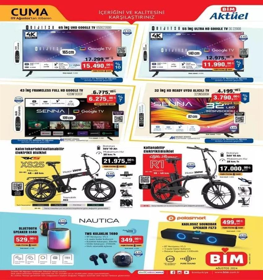 BİM aktüel (6-9 AĞUSTOS) katalog 2024: BİM'de indirimli ürünler bu hafta neler?