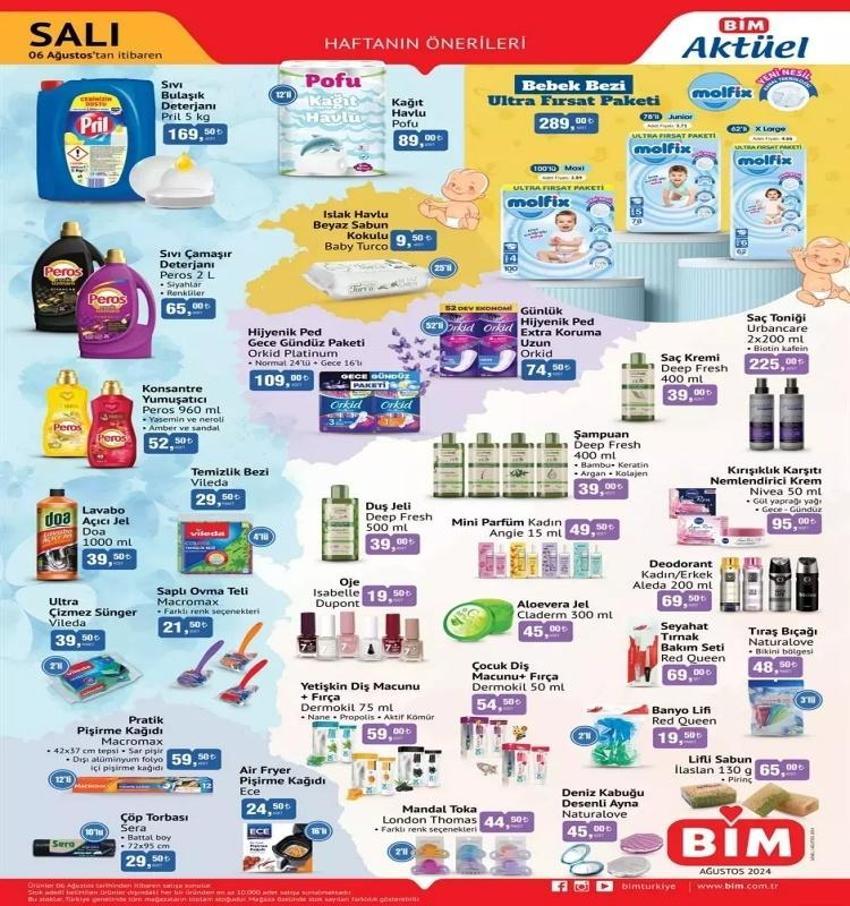 BİM aktüel (6-9 AĞUSTOS) katalog 2024: BİM'de indirimli ürünler bu hafta neler?