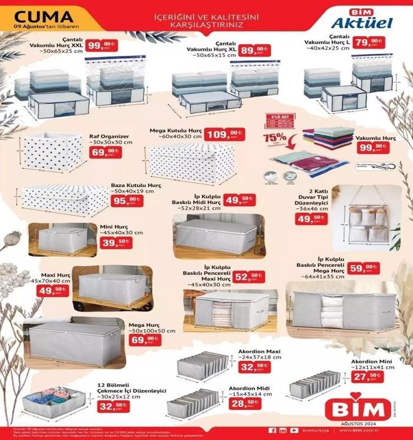 BİM aktüel (6-9 AĞUSTOS) katalog 2024: BİM'de indirimli ürünler bu hafta neler?