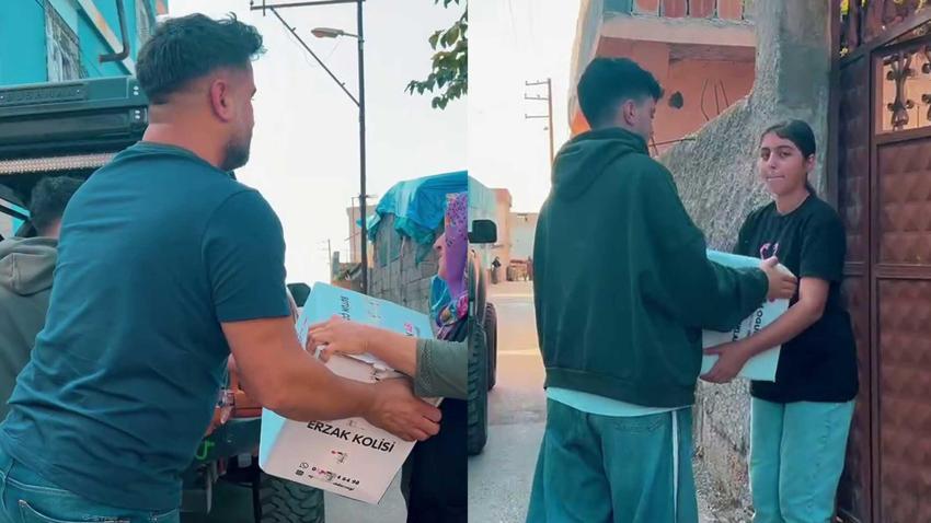 Kimin yardıma ihtiyacı varsa Ogün Abi orada! Yüzlerce aileye yardım eli uzatıyor: Adanalı çocukların yüzünü güldürüyor
