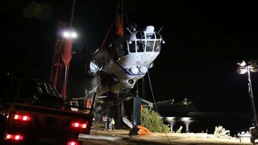 Adana'da göletten çıkarılan helikopter incelenmek için Rusya'ya gönderilecek