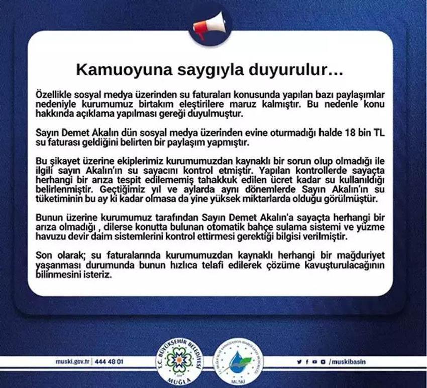 18 bin TL’lik su faturasına tepki göstermişti! MUSKİ’den yanıt geldi