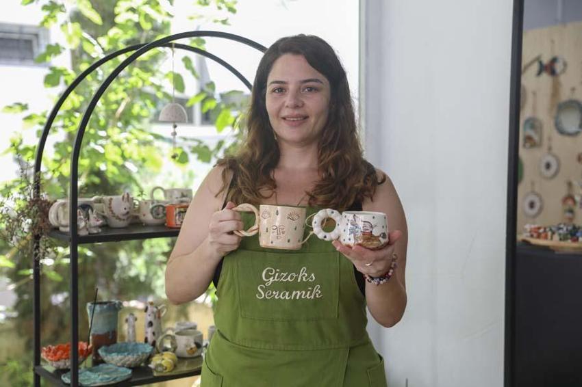 Mersinli kadın girişimci hobisini kazanca çevirdi! Hem satış yapıyor, hem öğretiyor