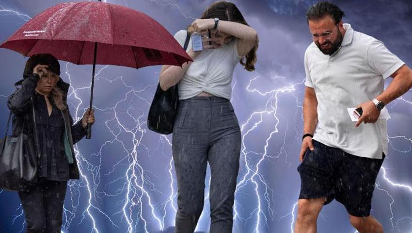 Bunaltıcı ve rekor sıcaklıklardan sonra Meteoroloji'den sağanak yağış ve kuvvetli rüzgar uyarısı geldi!