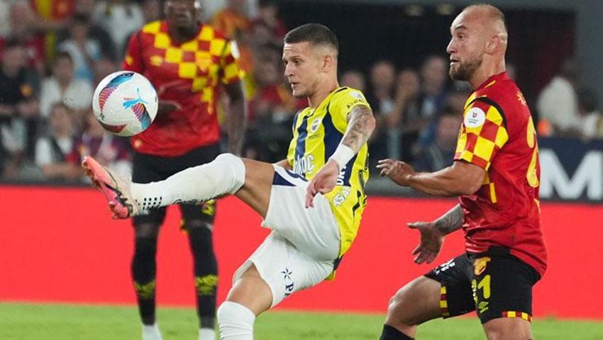 Göztepe Fenerbahçe maçında 2-0 öne geçen Kanarya galibiyeti koruyamadı