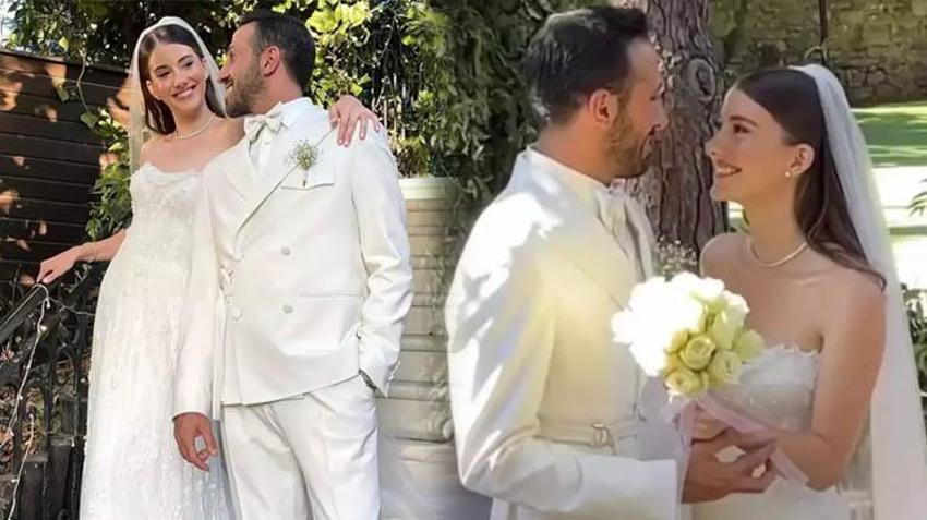 Dizi aşkı nikahla sonuçlandı! Beril Pozam ve  Ersin Arıcı evlendi