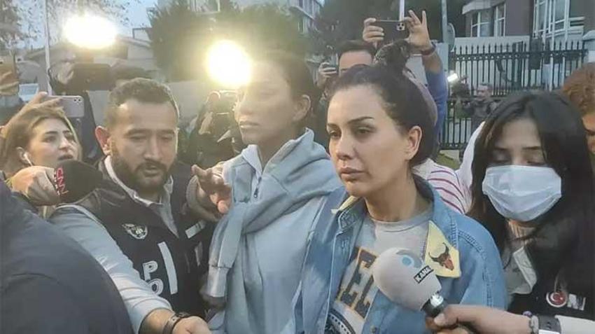 Tahliye olan Dilan Polat'tan ilk ziyaret! Araca biner binmez ağladı 'Durumu hiç iyi değil'