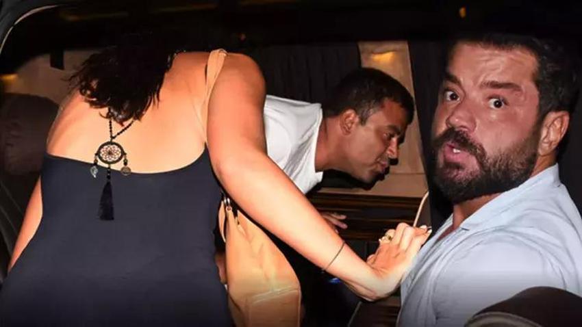 Buse Terim'in eski eşi Volkan Bahçekapılı'nın otel çıkışı panik anları...