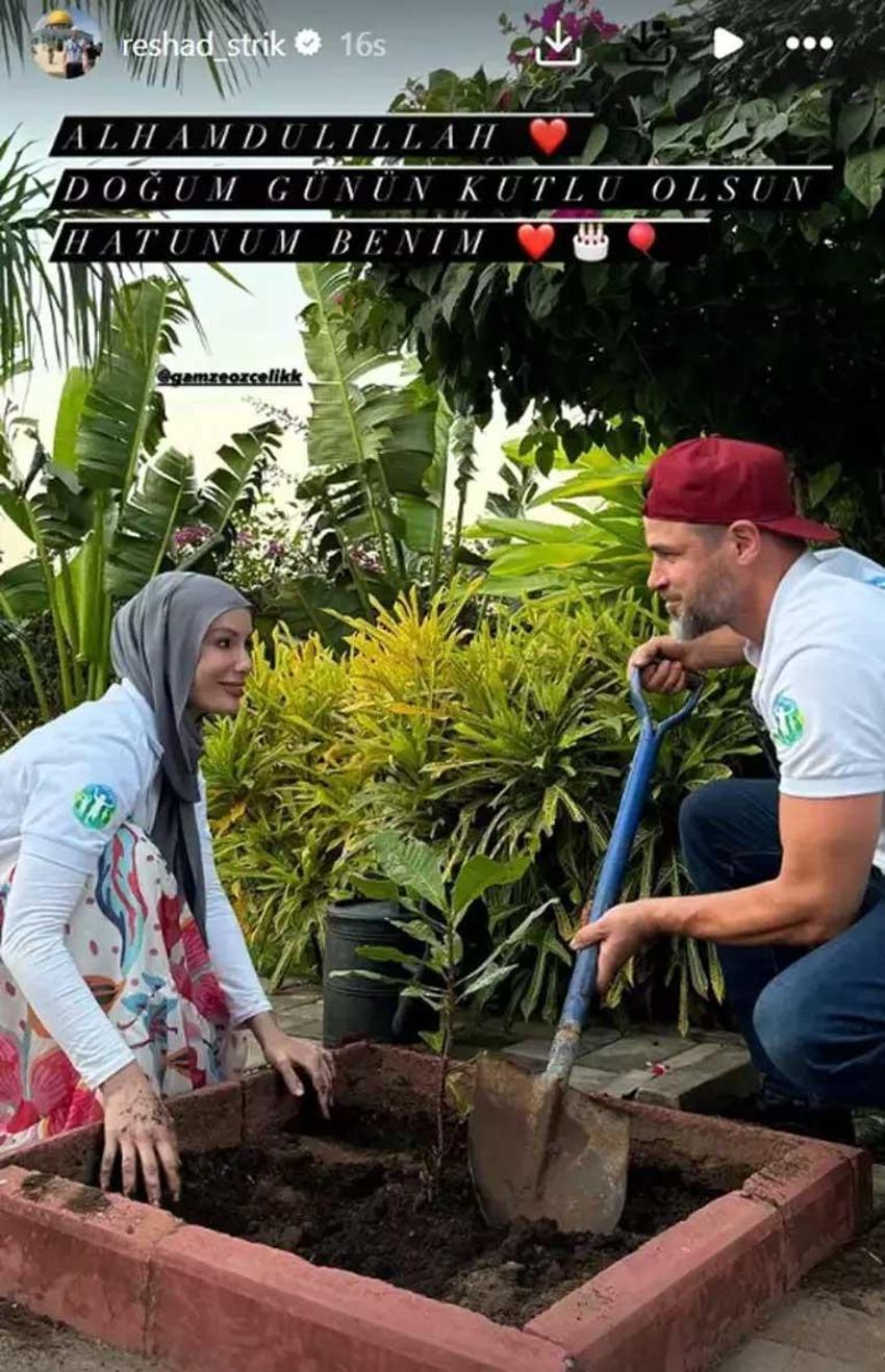 Gamze Özçelik eşi  Reshad Strik'i öve öve bitiremedi 