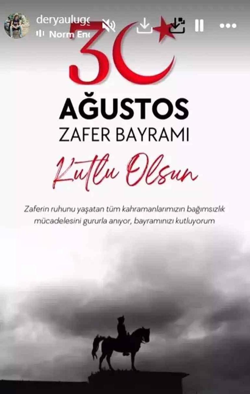Sanat dünyasının ünlü isimlerinden 30 Ağustos Zafer Bayramı paylaşımları