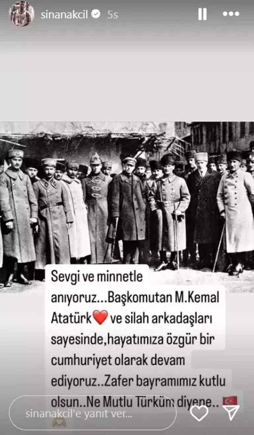 Sanat dünyasının ünlü isimlerinden 30 Ağustos Zafer Bayramı paylaşımları