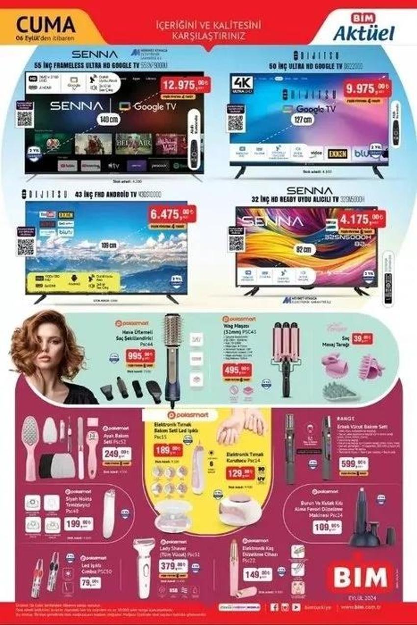 BİM AKTÜEL KATALOG 3-6 EYLÜL 2024 yayınlandı: BİM'de bu hafta neler var?