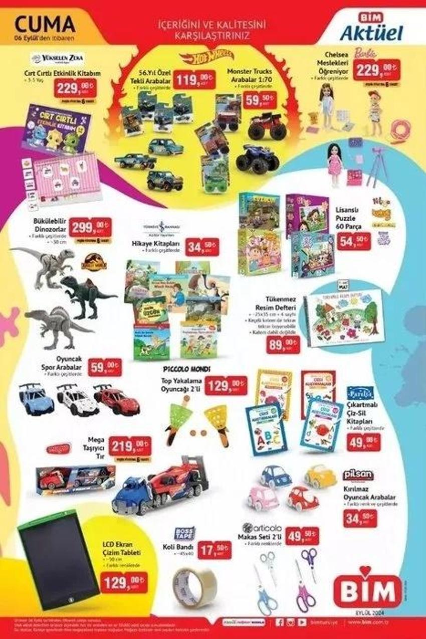 BİM AKTÜEL KATALOG 3-6 EYLÜL 2024 yayınlandı: BİM'de bu hafta neler var?