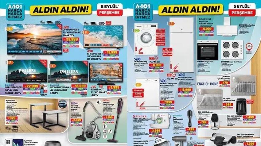 A101'den ilk Eylül kataloğu! 5 Eylül A101 Aldın Aldın katalogda indirimli ürünler yer aldı