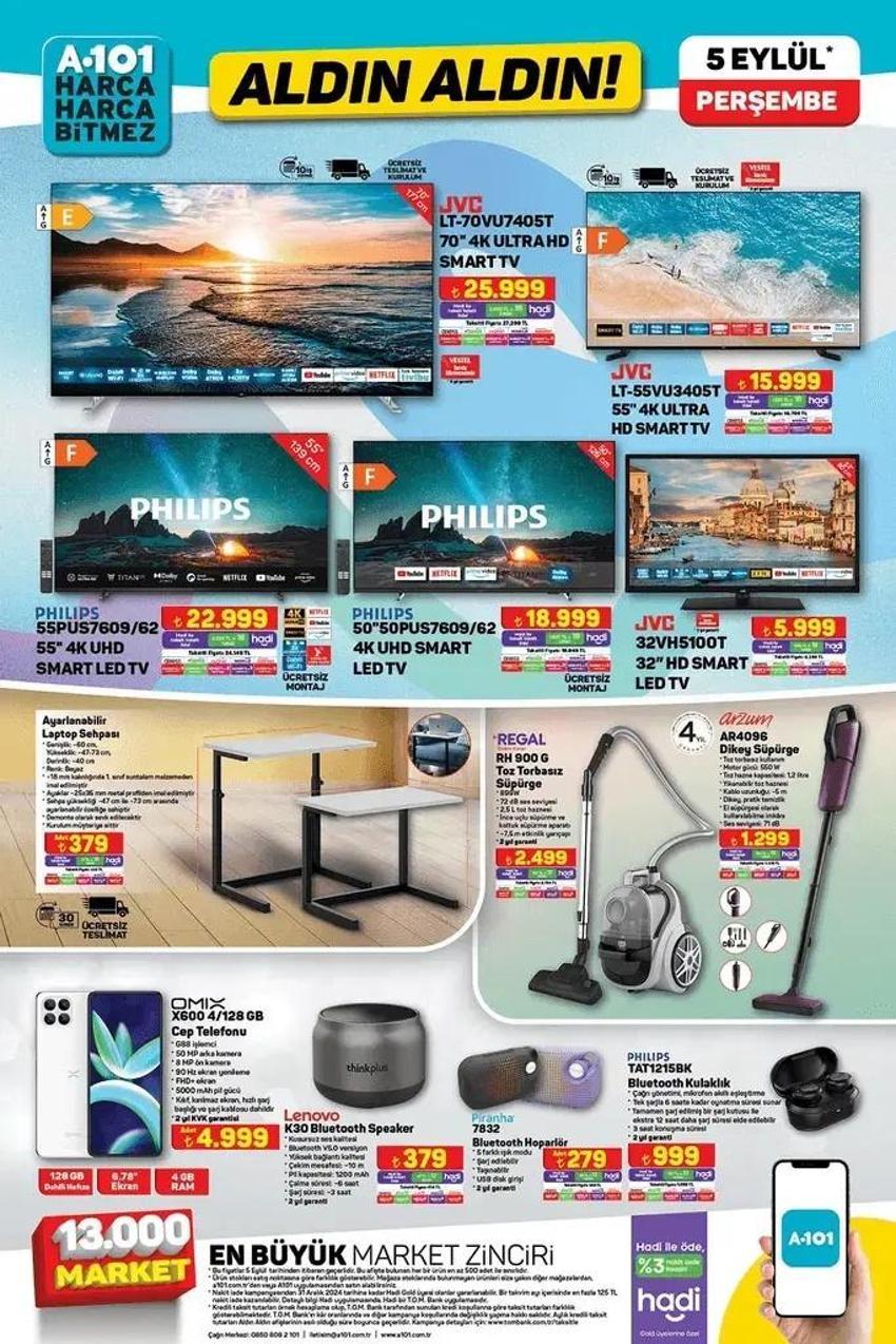 A101'den ilk Eylül kataloğu! 5 Eylül A101 Aldın Aldın katalogda indirimli ürünler yer aldı