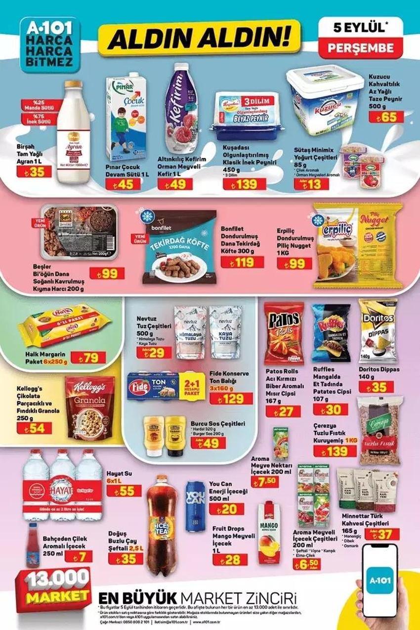 A101'den ilk Eylül kataloğu! 5 Eylül A101 Aldın Aldın katalogda indirimli ürünler yer aldı