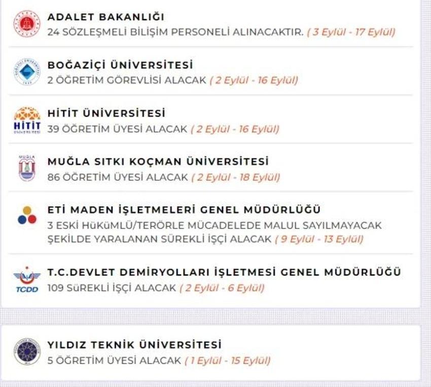 Eylül 2024 memur alım ilanları: Hangi kurum memur, personel alımı yapacak?