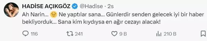 Ünlü isimler isyan etti! 'Narin'imize nasıl kıydınız'