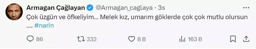 Ünlü isimler isyan etti! 'Narin'imize nasıl kıydınız'