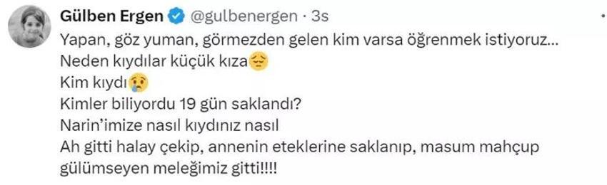 Ünlü isimler isyan etti! 'Narin'imize nasıl kıydınız'