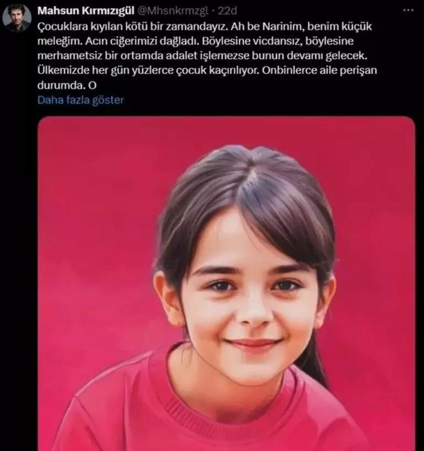 Ünlü isimler isyan etti! 'Narin'imize nasıl kıydınız'