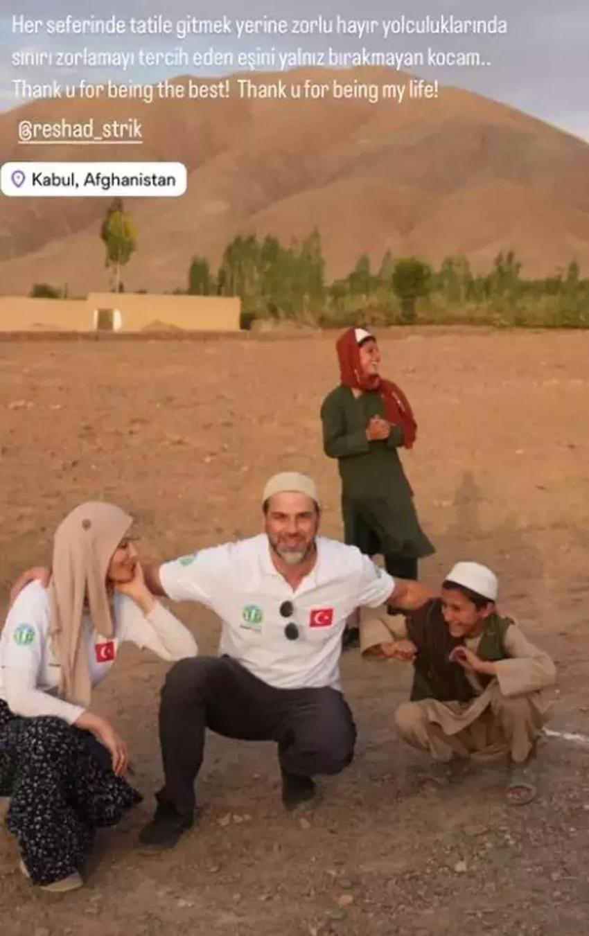 Gamze Özçelik eşi  Reshad Strik'i öve öve bitiremedi 