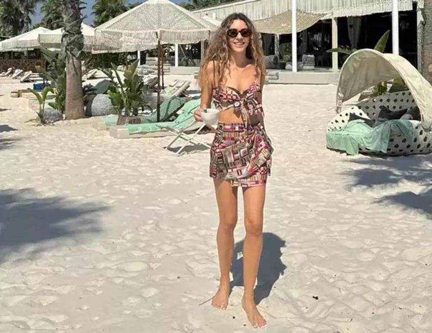 Sinem Kobal film çekimlerini bitirdi, tatile koştu! Beğeni ve yorum yağdı