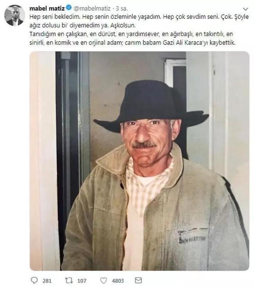 Mabel Matiz'in babasıyla fotoğrafları ortaya çıktı!