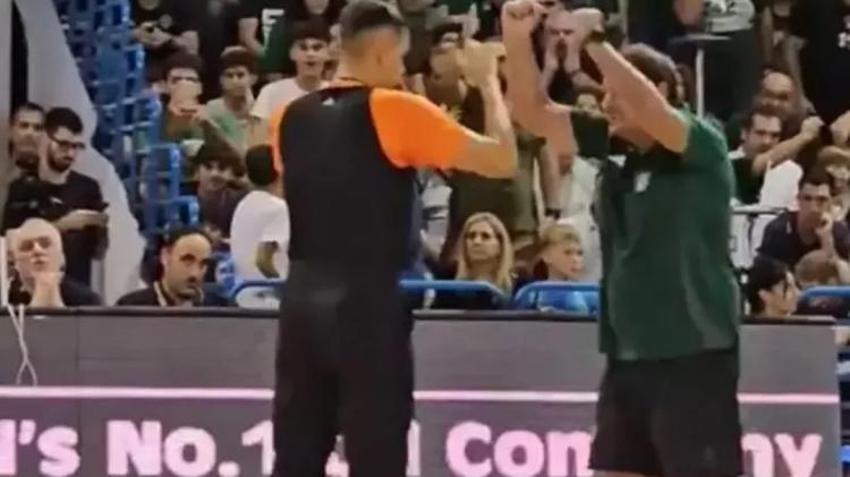 Tribünde açılan skandal pankart sonrası çıldırdı! Ergin Ataman: Beni oyundan ihraç edin