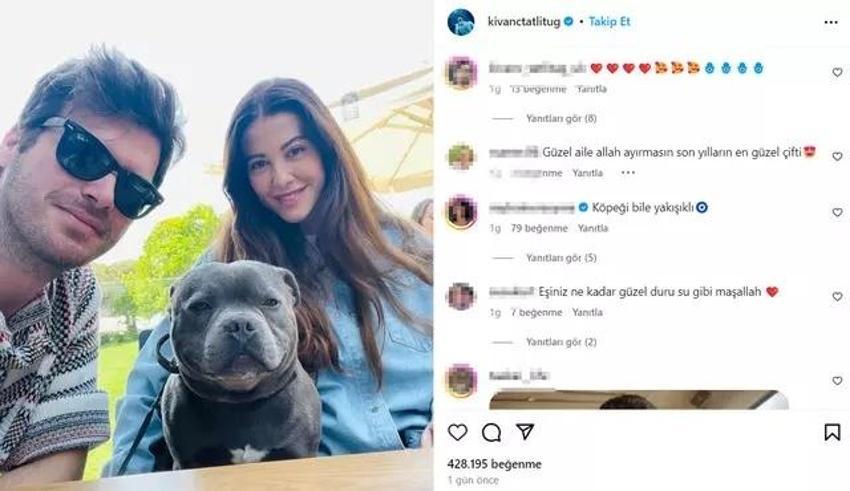 Düğüne katılan Kıvanç Tatlıtuğ ve eşi Başak Dizer'den romantik poz!
