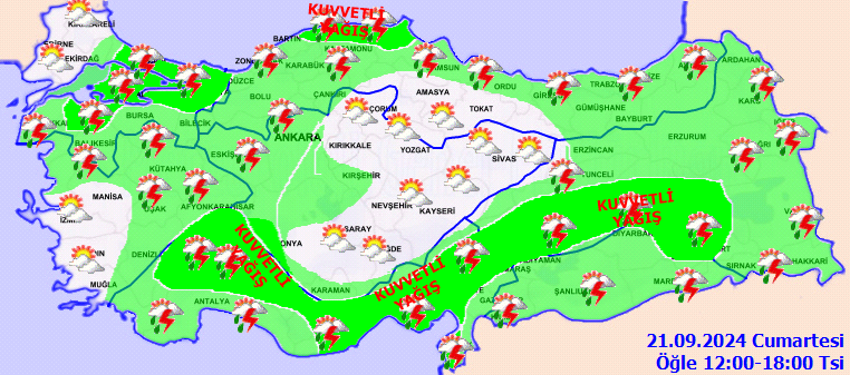 Kuvvetli sağanak yağışlar geri döndü: Uyarılar peş peşe geldi! Tüm yurdu etkisi altına alacak