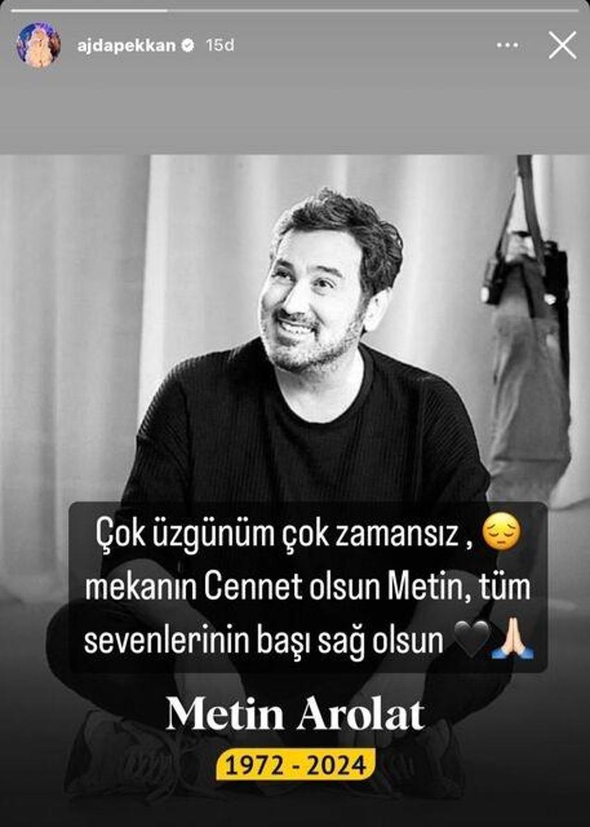 Metin Arolat'ın ölümü sonrası ünlü isimler peş peşe paylaşım yaptı