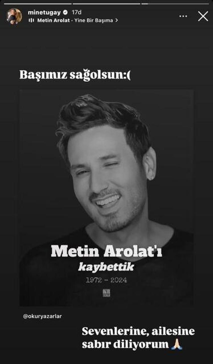 Metin Arolat'ın ölümü sonrası ünlü isimler peş peşe paylaşım yaptı