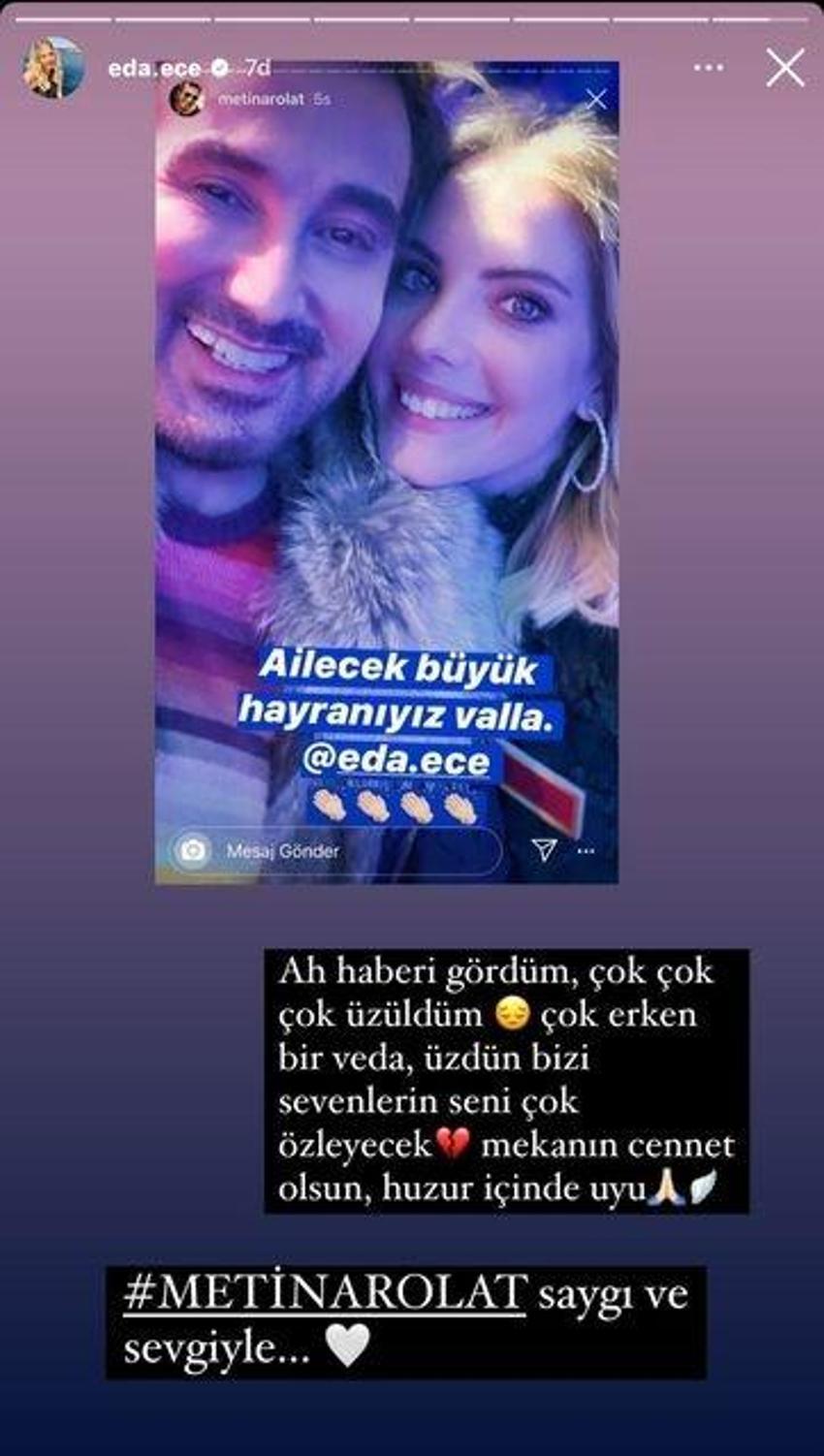 Metin Arolat'ın ölümü sonrası ünlü isimler peş peşe paylaşım yaptı