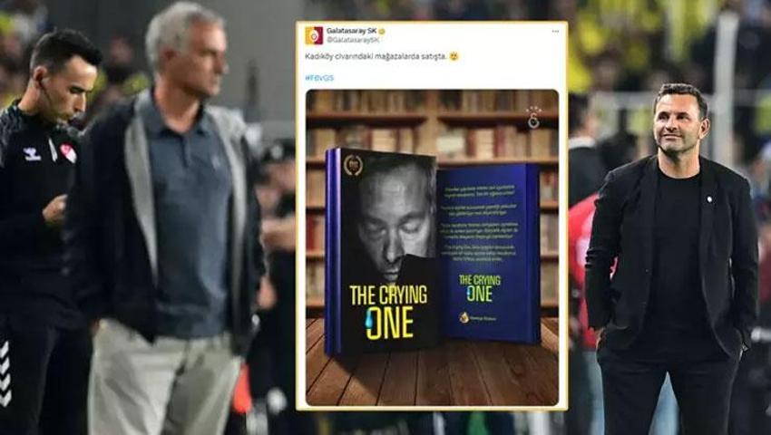 Tarihi Fenerbahçe zaferi sonrası Galatasaray'dan göndermeli paylaşımlar! Ağlayan biri: Jose Mourinho...