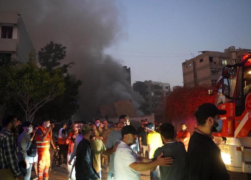 İsrail Lübnan'ın başkenti Beyrut'tu vurdu! Çok sayıda patlama sesi duyuldu