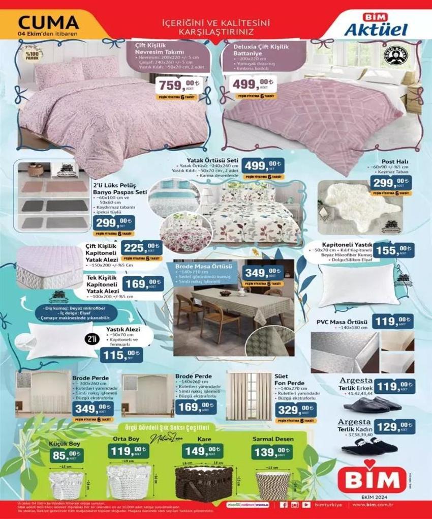 BİM 1-4 Ekim aktüel katalog 2024 yayınlandı! BİM'de bu hafta indirimli ürünler hangileri?