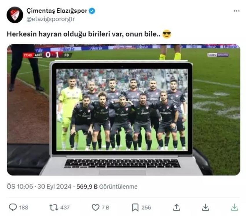 Elazığspor'un Mourinho paylaşımı rekora koşuyor!
