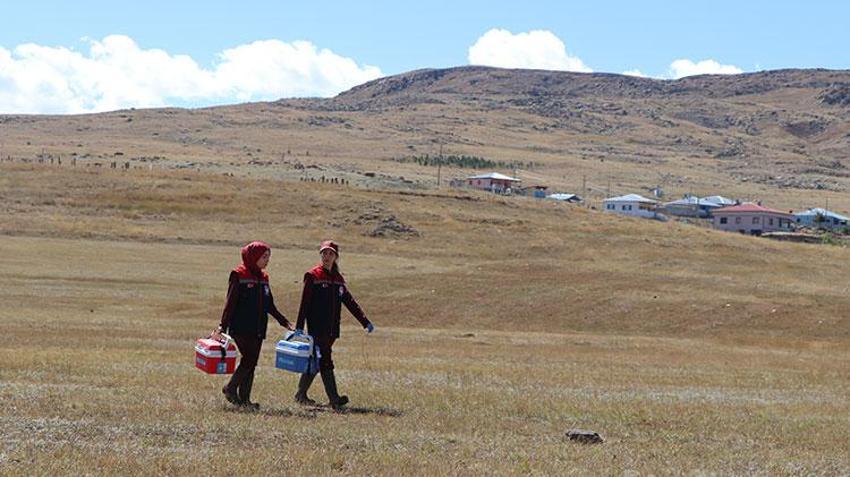 Erzurum kırsalında hayvanların sağlığı kadın veterinerlere emanet: Havaların soğuduğu bugünlerde dağlık bölgelerde görevdeler