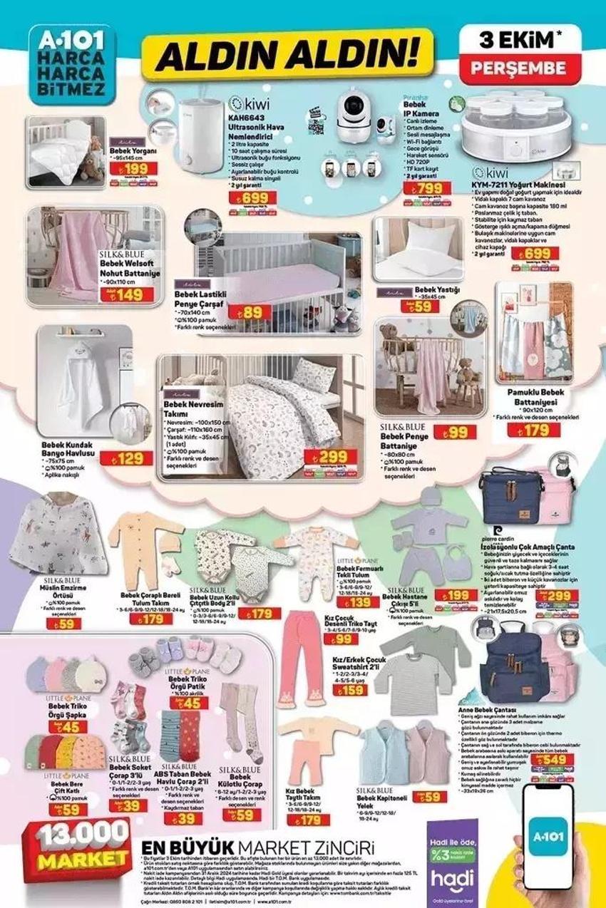 A101 aktüel 3 Ekim 2024 kataloğu yayınlandı! A101'de bu hafta hangi ürünler indirimli?