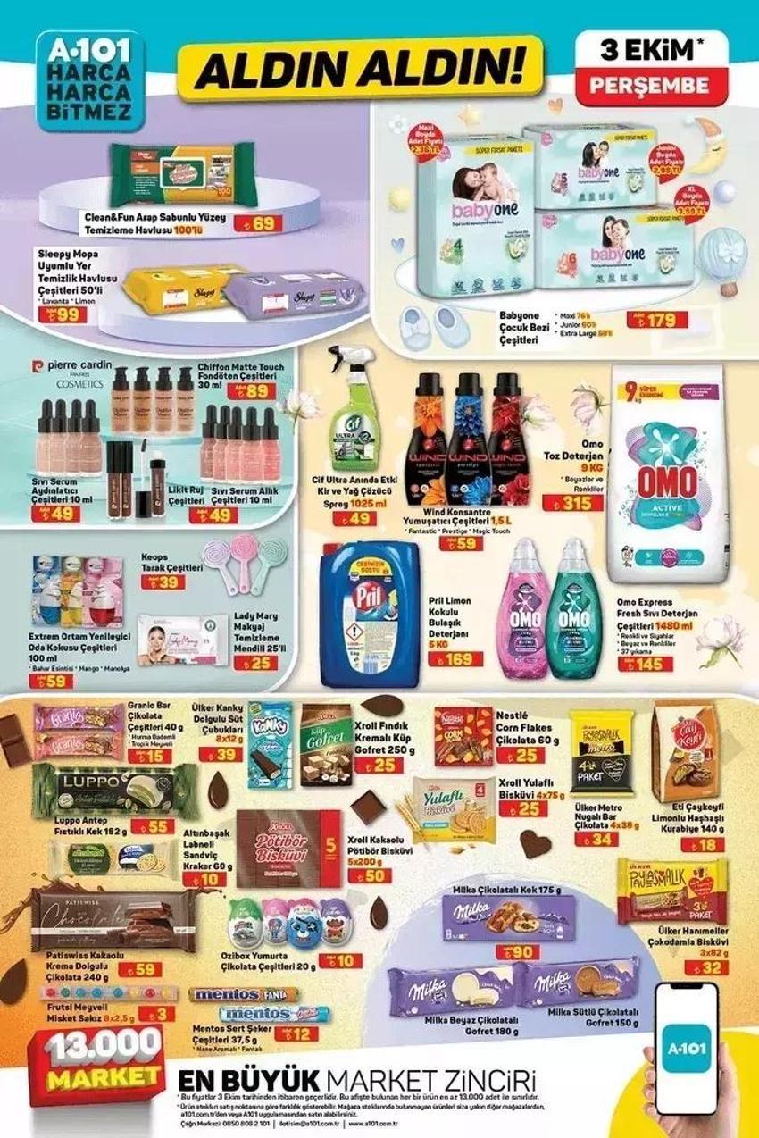 A101 aktüel 3 Ekim 2024 kataloğu yayınlandı! A101'de bu hafta hangi ürünler indirimli?