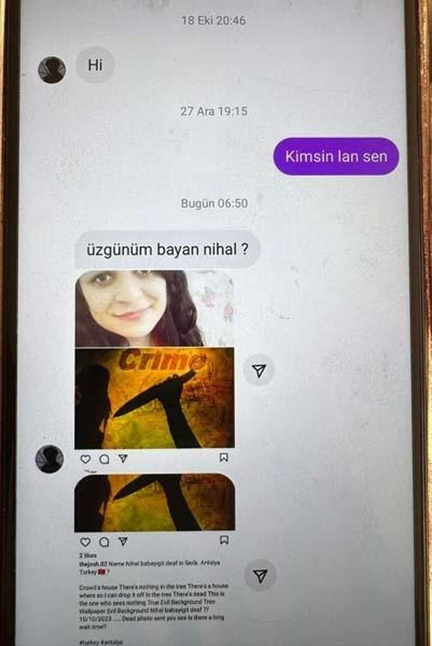Antalya'da Nihal'in öldürülmesiyle ilgili korkunç detay! 'Film gibi anlatılmaya çalışılmış'